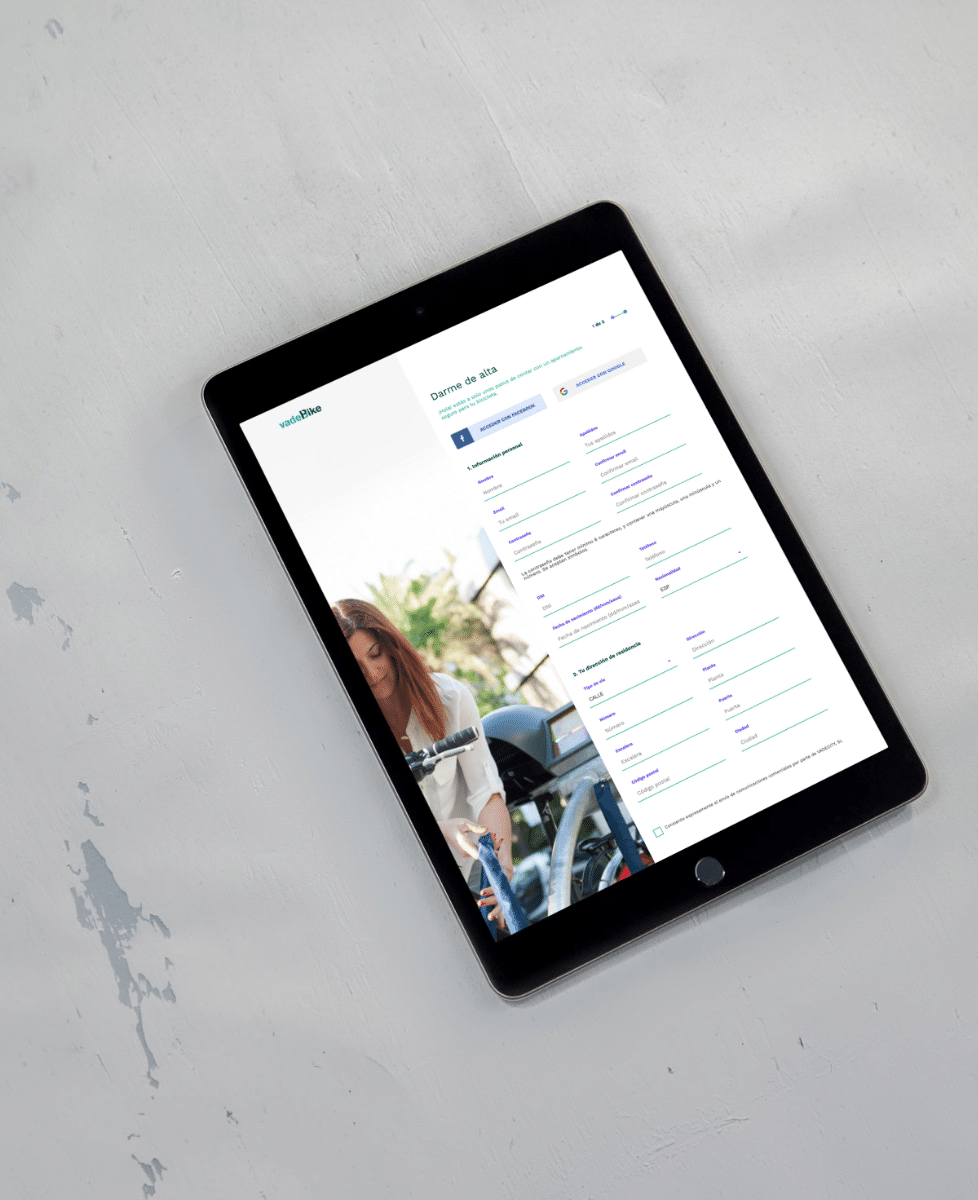 Vadebike: Aplicación móvil para gestión de aparcamientos de bicicletas
