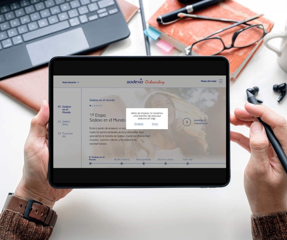 Sodexo: Diseño y desarrollo de plataforma de Onboarding corporativo