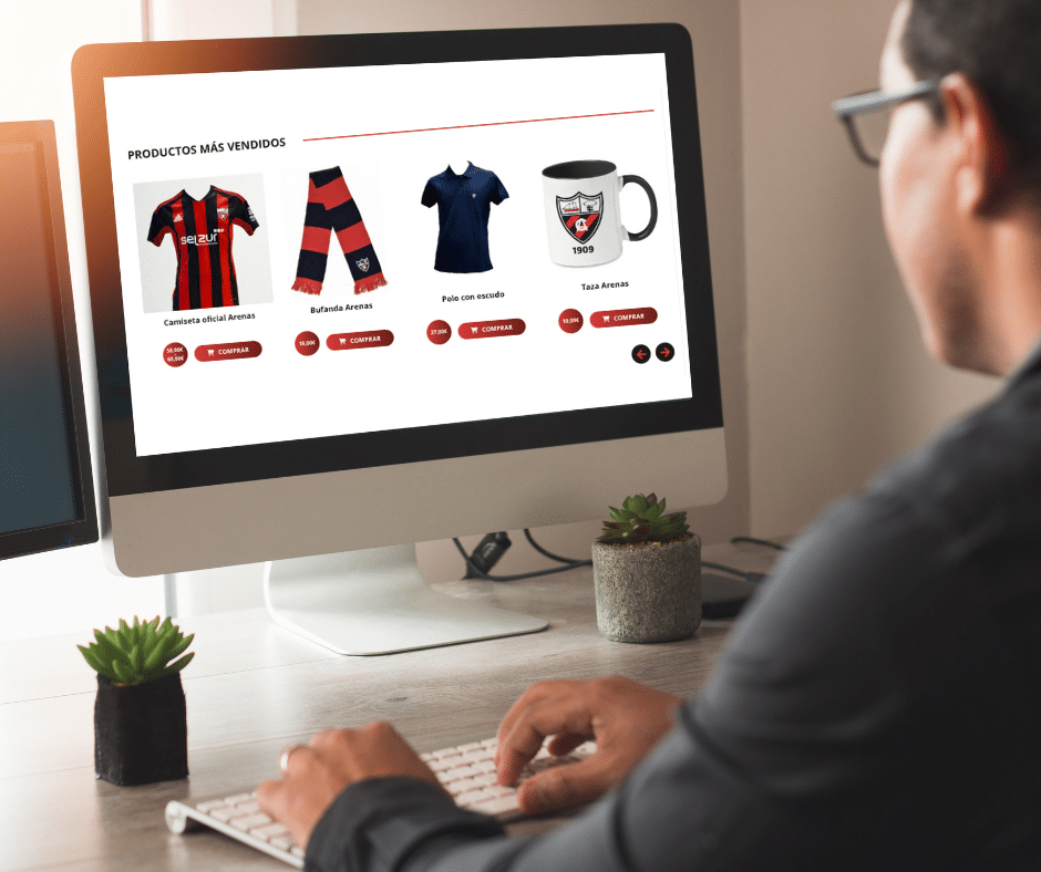 Arenas Club de Getxo: Diseño y desarrollo de tienda online
