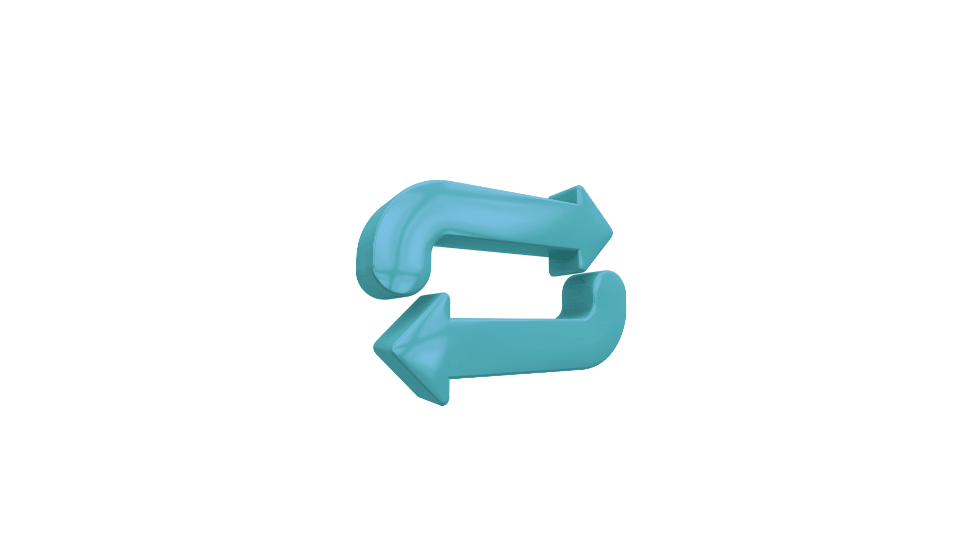 Icono con dos flechas en bucle que representan procesos repetitivos en una empresa