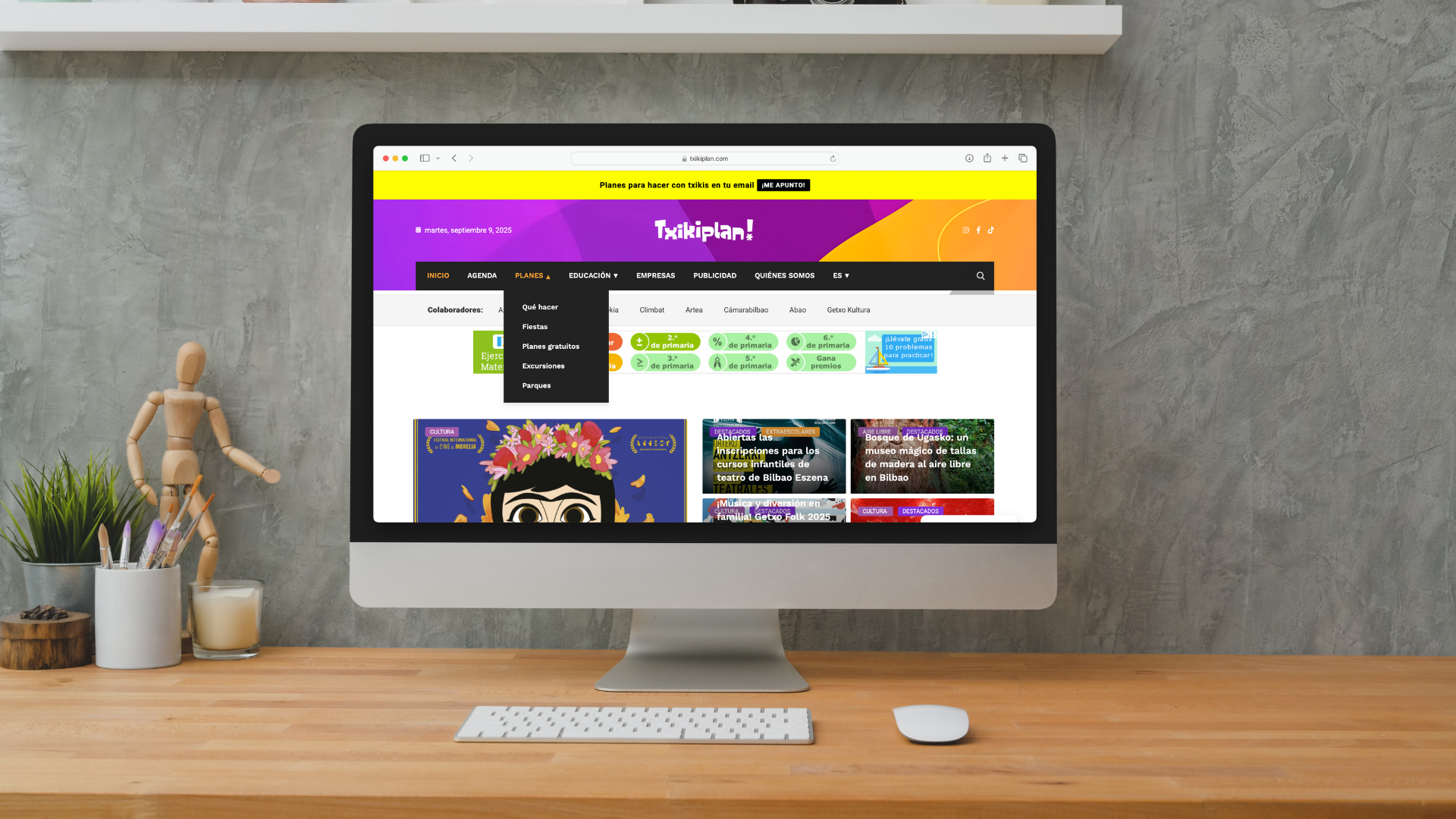 Rediseño web de Txikiplan: nueva agenda de planes familiares en Bizkaia